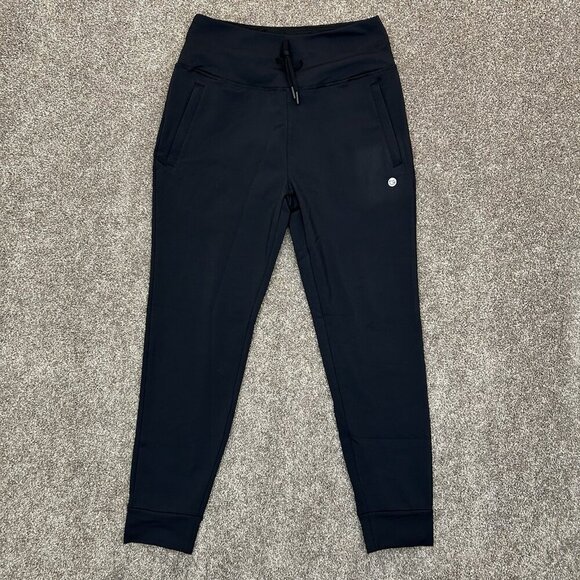 G Gradual Women's Joggers Pants Size S Black High Waist Zipper Pockets NWT - Picture 3 of 16